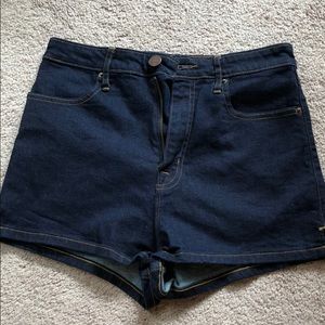 Urban Outfitters BDG High Rise Dark Denim Shorts